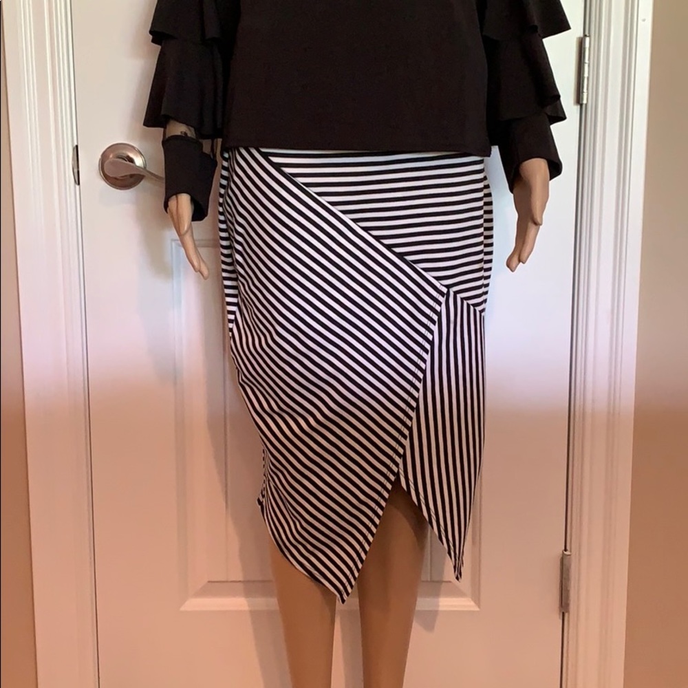 Pink 1x asymmetrical skirt